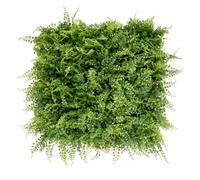 BONERVA Jardín Vertical Artificial Selvático 100x100 cm, 1m², Pack 4 Paneles 50x50 cm Montables, Muro Vegetal Decorativo con Protección UV para Interior y Exterior