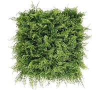 BONERVA Jardín Vertical Artificial Selvático 100x100 cm, 1m², Pack 4 Paneles 50x50 cm Montables, Muro Vegetal Decorativo con Protección UV para Interior y Exterior