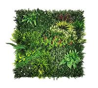 BONERVA | Jardín Vertical Jamaica | Pieza 100x100cm (1m²) | Planta Artificial Decorativa para Hogar, Oficina, Hotel, Restaurante | MAL1215