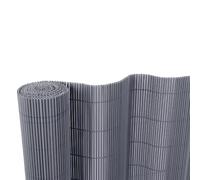BONERVA | Mimbre PVC | Color Antracita | Valla de decoración exterior para jardín y terraza | Ocultación Exterior (2x3 Metros)