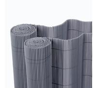 BONERVA | Pack 2 unidades Mimbre PVC | Color Antracita | Valla de decoración exterior para jardín y terraza | valla de ocultación para jardín de mimbre sintetico | Varias medidas (1,5x3 Metros)