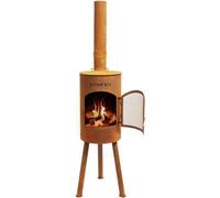 BonFeu: Estufas de jardín BONGIANO SP, acero Corten - Diámetro 30 cm x Altura 142 cm