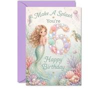 Bonita tarjeta de 6º cumpleaños, haz un chapoteo en su gran día