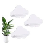 Bonito estante de pared de 3 piezas de almacenamiento flotante | Estante de pared decorativo para habitación de niños, baño, cocina, lugar de trabajo, dormitorio, libro, planta, muñeca