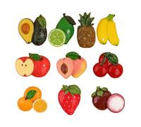 Bonitos imanes para , colección realista de imanes decorativos de | Bonitos imanes para nevera, decoraciones de frutas, fuerte rendimiento de sujeción, acento decorativo colorido