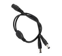BONKZEBU Cable Bifurcador de Alimentación CCTV de 5,5x2,1 Mm, 1 Hembra a | Extensión de cable adaptador de cable de alimentación CC con cable de 14,6 pulgadas, para de cámaras de seguridad, tira de