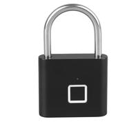 BONKZEBU Candado de Huella Digital Cerradura Biométrica Inteligente Impermeable para Casillero de Gimnasio, Acero Inoxidable de Aleación de Zinc Recargable por USB, Candado Electrónico IP54 para