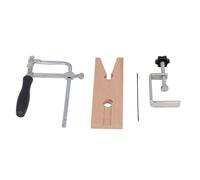 BONKZEBU Kit de Sierra para Joyería, Abrazadera de Ranura Ajustable 3 en 1 V con 12 Cuchillas para Fabricación de Joyas de Precisión