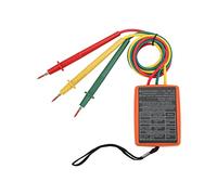 BONKZEBU Probador de Rotación Trifásico SM852B, Amplio Rango de 60-600 VCA | Medidor de secuencia de fase digital con cuerpo ABS, indicadores LED y zumbador, 20 Hz a 400 Hz, para pruebas de electricidad