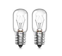 Bonlux 2Pack E14 Bombillas de Sal E14 de Alta Temperatura 300° Regulables para Horno Bombillas Tubulares SES T22 con Tornillo Edison Pequeño para Electrodomésticos