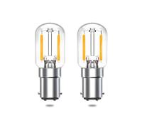 Bonlux Bombilla Bayoneta para Máquina de Coser Bombilla Ba15d 2W LED Reemplazo De 15W HalóGena, Blanco CáLido 2700K, Doble Bayoneta Conecto B15D BA15S B15, no Regulable 150lm, 220-240V, 2 Unidades