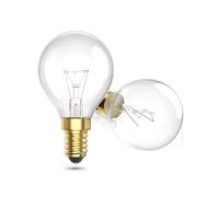 Bonlux Bombilla Horno 300 Grados E14, Bombilla Lampara de Sal E14 G45 Regulable Luz Cálida 2700K 300LM 42W para Microondas/Lampara Sal/Lámparas de Mesa/Lámparas de Pie/Nocturnas AC 220-240V 2 Unidad