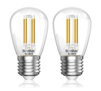 Bonlux Bombilla LED E27 12V 4W, 3000K Blanco Cálido, Bajo Voltaje Casquillo E27 para Sistemas Solares Off-Grid, Autocaravanas, Barco, Garaje, Jardín - AC/DC 12-24V Luces