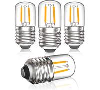 Bonlux Bombilla LED E27 2W Blanca Cálida 2700K Retro Edison Filamento 180LM Equivalente a 20W para Decorativa Nocturna 220V No Regulable 4 Unidades