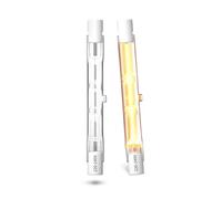 Bonlux R7S Halógeno 78mm 48W, R7s 78mm Bombilla Lineal Halogena 230V Regulable Blanco Cálido 2700K para Lámpara de Paisaje, Luz de Seguridad, Paquete de 2