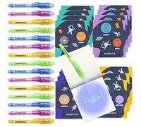 BONNYCO Boligrafo Tinta Invisible y Libreta del Espacio, Pack de 16 Regalos Cumpleaños Niños Colegio. Detalles Cumpleaños Niños, Relleno Piñata. Regalos Alumnos Primaria, Fiesta Infantil Galaxia