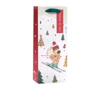 Boofle 563999 - Bolsa de regalo para botella de Navidad, accesorio de regalo