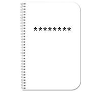 BookFactory? Password Journal / Password Diary / Password Notebook, Durable Thick Translucent Cover, High Quality Wire-O Binding. Size: 3 1/2" x 5 1/4 (JOU-120-MCW-A (Password))