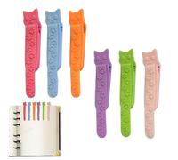 Bookmark, Cat Paw Book Markers for Reading, 6 x Silicone Page Holder Clip for Book Lovers, Cute Bookmarker, Readings, Ideal para libros entusiastas, 3,74 x 0,79 x 0,59 pulgadas