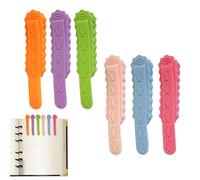 Bookmark, Cat Paw Book Markers Persual, 6 x Silicone Page Holder Clip for Book Lovers, Cute Decor Bookmarker, Reading Accessories, Fun and Functional Markers
