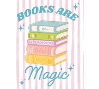Books Are Magic Journal, Reading Journal For Book Lovers, Reading Log For Reviews and Progress Tracking