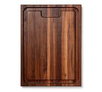 Boos Block Tabla de cortar con surco XXL - 61 x 46 x 4 cm - Tabla de cortar madera con mango - nogal - Tabla de picar - Tabla profesional