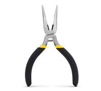 BOOSDEN Alicates de punta de aguja de 5 pulgadas con cortadores laterales, alicates de punta de aguja pequeña, alicates de punta de aguja larga para electrónica, fabricación de joyas