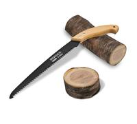 BOOSDEN Sierra de Poda de 11 Pulgadas, Sierra de Mano con Mango de Madera, Serrucho Japonés, Sierra para Podar Árboles, Camping, Carpintería y Jardinería
