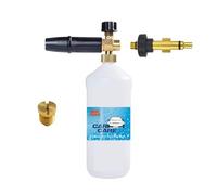 Boquilla de espuma de espuma para nieve para lavadora a presión con puntas de 1,25 y 1,10 mm, compatible con el limpiador de alta presión Lavor Wash Lidl Parkside Sterwins Deko Champion Vax…