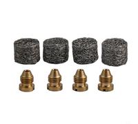 Boquilla de espuma de metal 1,1 mm para limpiador | Juego de 4 piezas de repuesto, boquilla de latón de 1,1 mm, incluye filtro de malla, para Karcher serie K, para nilfisk Alto