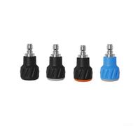 Boquilla de lavado de alta presión de acero inoxidable 304 con funda de silicona, punta turbo giratoria para limpieza de hormigón, 65 mm (40°030)