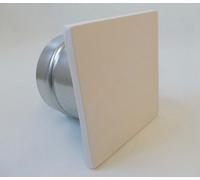 Boquilla de limpieza de cerámica cuadrada, de "14 x 14 cm", con funda de instalación redonda