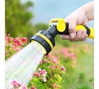 Boquilla de manguera de jardín de alta presión multiusos para lavado de coches/arroducción/limpieza de patio agarre ergonómico ligero conexión Universal 1PC