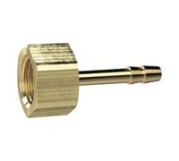 Boquilla de manguera enroscable, G 1 1/2 I, para manguera LW 32 mm, SW 55, latón, presión de trabajo máx. 25 bares, temperatura de funcionamiento Máx. 150 °C.