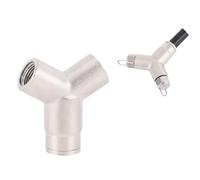 Boquilla de nebulización con cierre deslizante, boquilla en T de 3/8" con sistema de enfriamiento Conector de extremo de latón 10/24 UNC para nebulización de alta presión, NO 2 piezas 1/8 Y-type base