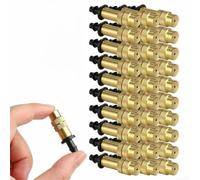 Boquilla de nebulización de latón para jardín, patio, rociador fino ajustable, ahorro de agua, cobre, ingeniería, rociador de plástico, 10 o (30 piezas)