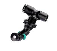 Boquilla de niebla compacta con clip verde, cabeza de niebla negra de PVC T para la humedad del vivario, terrarios de plantas y pequeños recintos para el uso diario, niebla fina vivario cabeza de