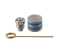 Boquilla de orificio de espuma de acero inoxidable de 1,1 mm y kit de fabricación de espuma, para lavadora a presión de 3000 PSI, reemplazo de lanza de espuma de nieve con aguja de limpieza (5 capas)