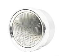 Boquilla de pulverización de aleación de aluminio para manguera de jardín, niebla fina con malla ajustable 400 1000 1500 2000, riego suave, resistente a la corrosión, compacta, plata para plantas