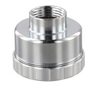 Boquilla de pulverización de aleación de aluminio para manguera de jardín, niebla fina con malla ajustable 400 1000 1500 2000, riego suave, resistente a la corrosión, compacta, plata para plantas