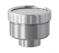 Boquilla de pulverización de aleación de aluminio para manguera de jardín, niebla fina con malla ajustable 400 1000 1500 2000, riego suave, resistente a la corrosión, compacta, plata para plantas
