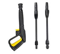 Boquilla de repuesto para pistola de lavado a presión, pistola de pulverización de agua de alta presión con lanza variable de chorro y lanza giratoria, compatible con lavadoras a presión Karcher K2 K3