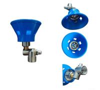 Boquilla de riego ajustable para jardín, rociador de nebulización de alta presión con cubierta resistente al viento para refrigeración del césped, rosca de 14 x 1,5 mm, mezcla de acero de cobre