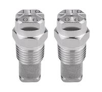 Boquilla de rociador de ventilador de acero inoxidable, 2 uds, con filtro, interfaces estándar de 1/4 pulgadas para lavadora de presión y máquina de lavado de autos, boquilla de ventilador de