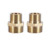 Boquilla hexagonal, accesorio de tubería de latón, rosca externa de 3/4 a 1/2 pulgadas, boquilla hexagonal reductora, ajuste de tubo de agua macho reductor, juego de adaptador rápido de