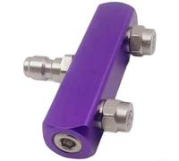 Boquilla principal dual de aluminio para sistemas de lavado de coches con divisor de agua de 1 a 2 y compatibilidad fija de patrón de pulverización de ventilador de 40 grados