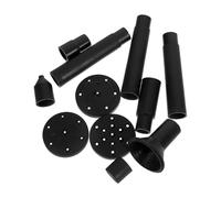 Boquilla Rociadora para Fuente Solar Extensión de Plástico Negro | Montaje Rápido, Resistente la Intemperie, Patrones de Agua Variados, para Patio Exterior y Estanques