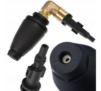 Boquilla turbo con ángulo de 90°, boquilla de pulverización giratoria - Juego de plástico duradero y metal | Compatible con lavadores de alta presión LAVOR Parkside | Para pavimentos, subsuelos