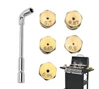 Boquilla universal para estufa de gas, resistente al óxido, precisión | Accesorios de repuesto para estufa de cocina para cocina, restaurante, cafetería, al aire libre, patio, garaje, taller