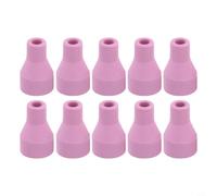 Boquillas de cerámica de alúmina para soldadura de argón, puntas de antorcha de porcelana gruesa con diseño de lente de gas, tazas de alta resistencia al calor para accesorios de soldador TIG, paquete